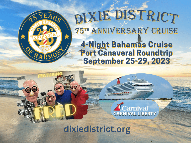 Dixie District 75th Anniversary Cruise celebration @ Carnival Liberty